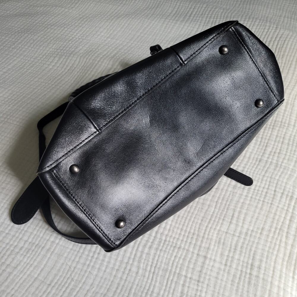 Patricia Nash Black Leather Crossbody Bag Purse Shoulder Designer Handbag - Picture 5 of 11